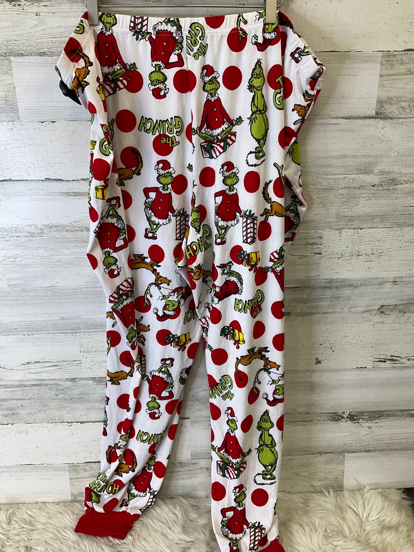 Pajamas 2pc By Clothes Mentor In Red & White, Size: 3x