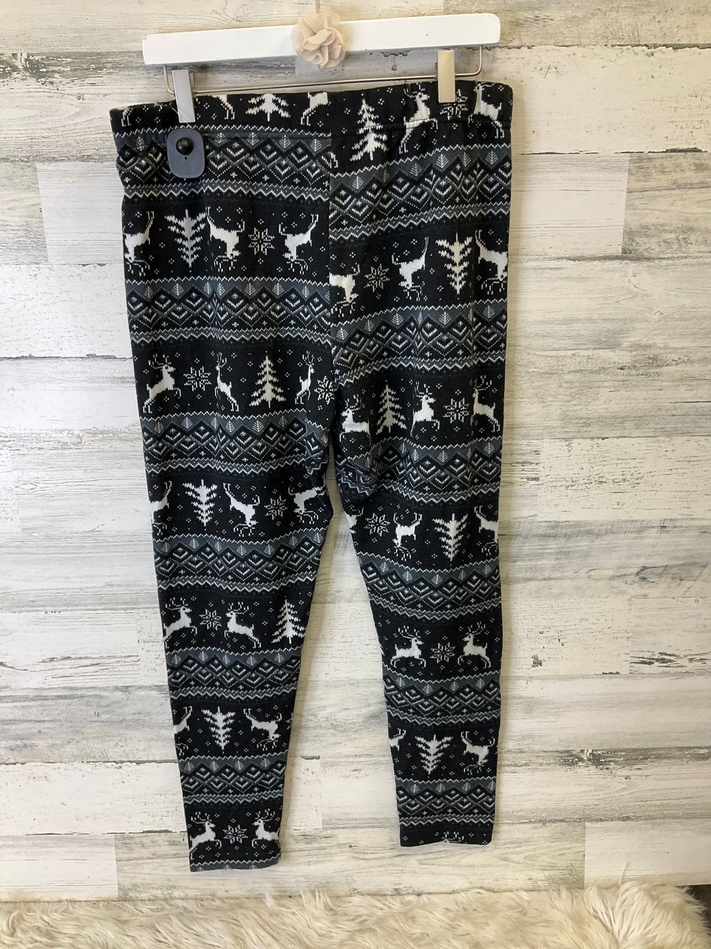 Pajama Pants By Terra & Sky In Black & White, Size: 1x