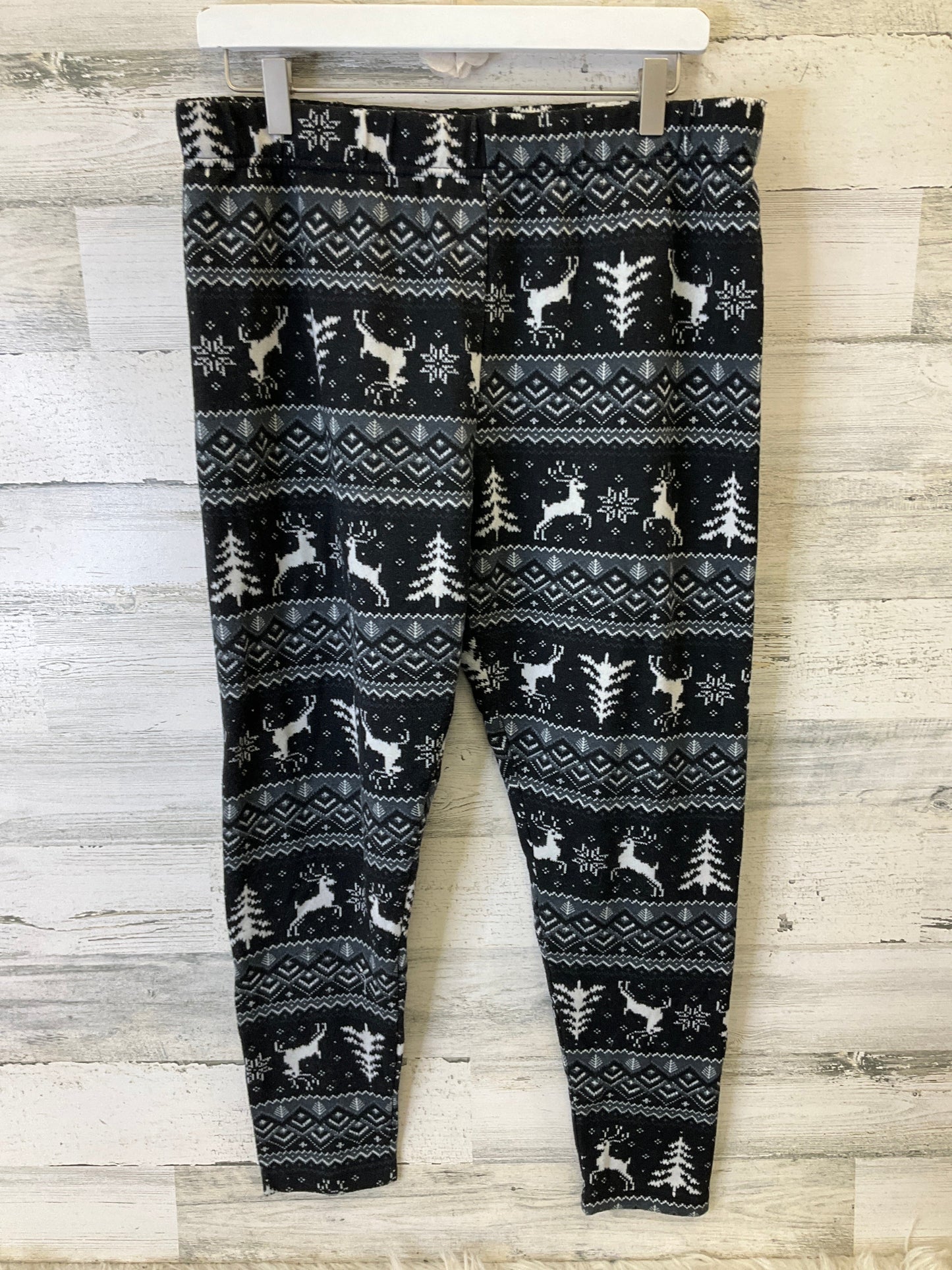 Pajama Pants By Terra & Sky In Black & White, Size: 1x