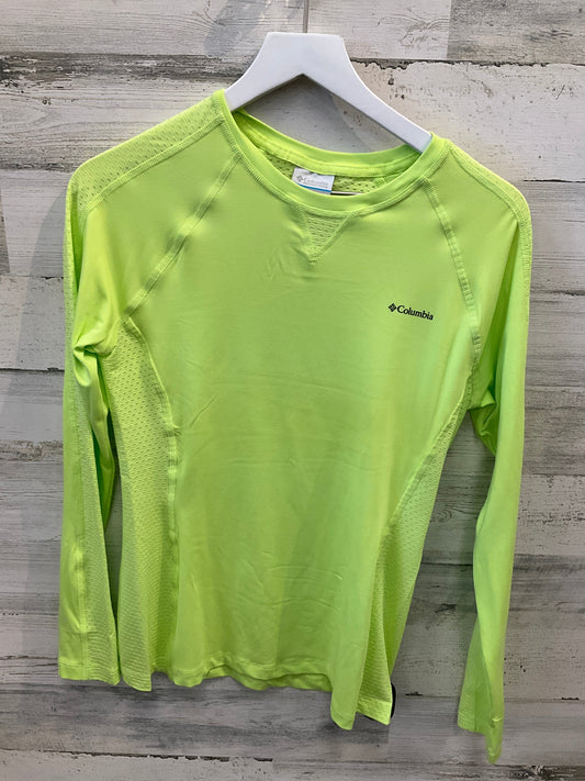 Athletic Top Long Sleeve Crewneck By Columbia In Green, Size: S