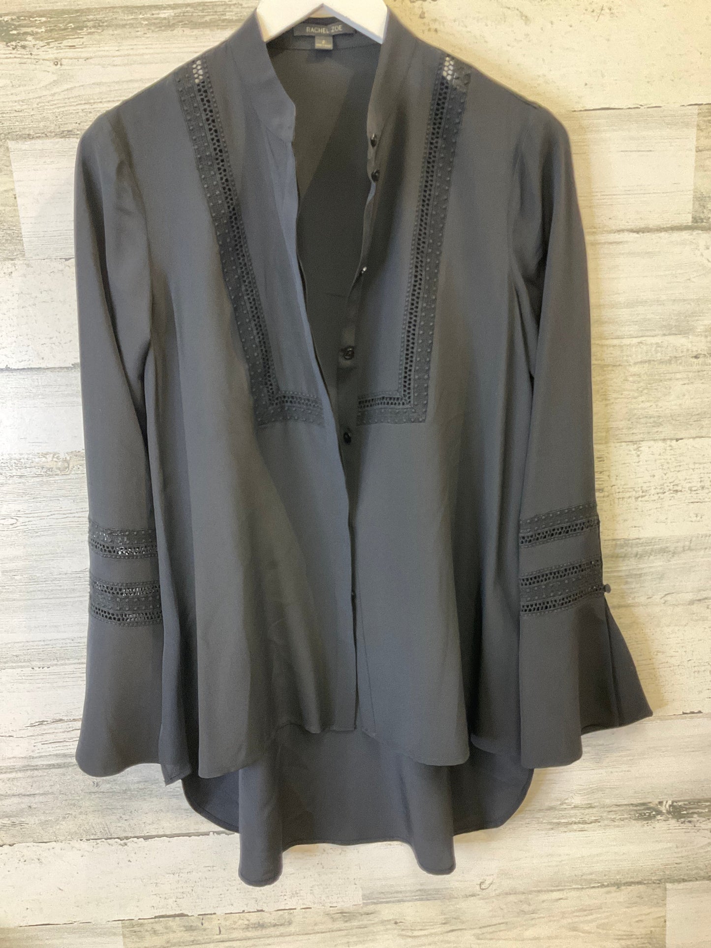 Blouse Long Sleeve By Rachel Zoe In Black, Size: Xs