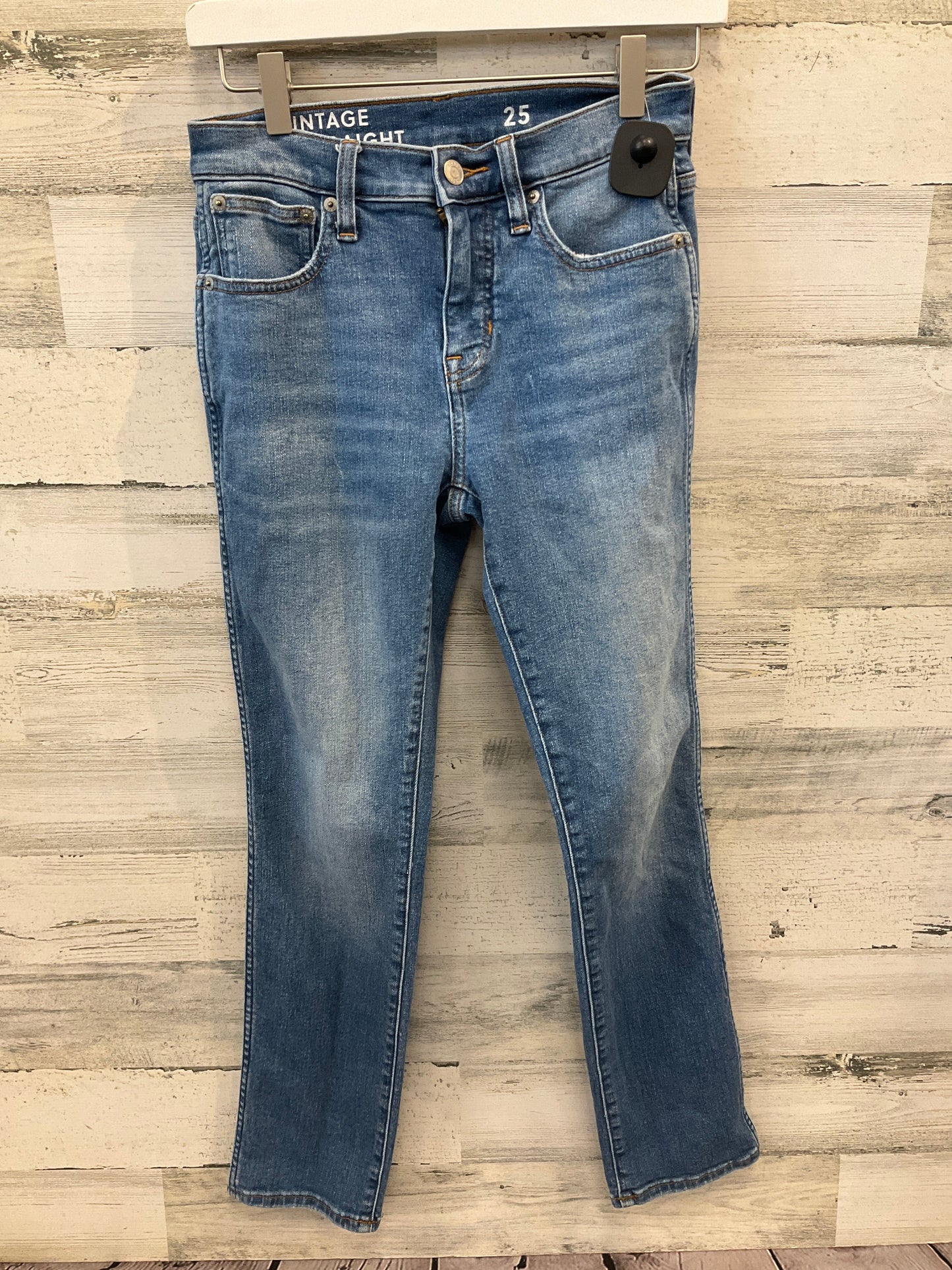 Jeans Straight By Vintage In Blue Denim, Size: 2