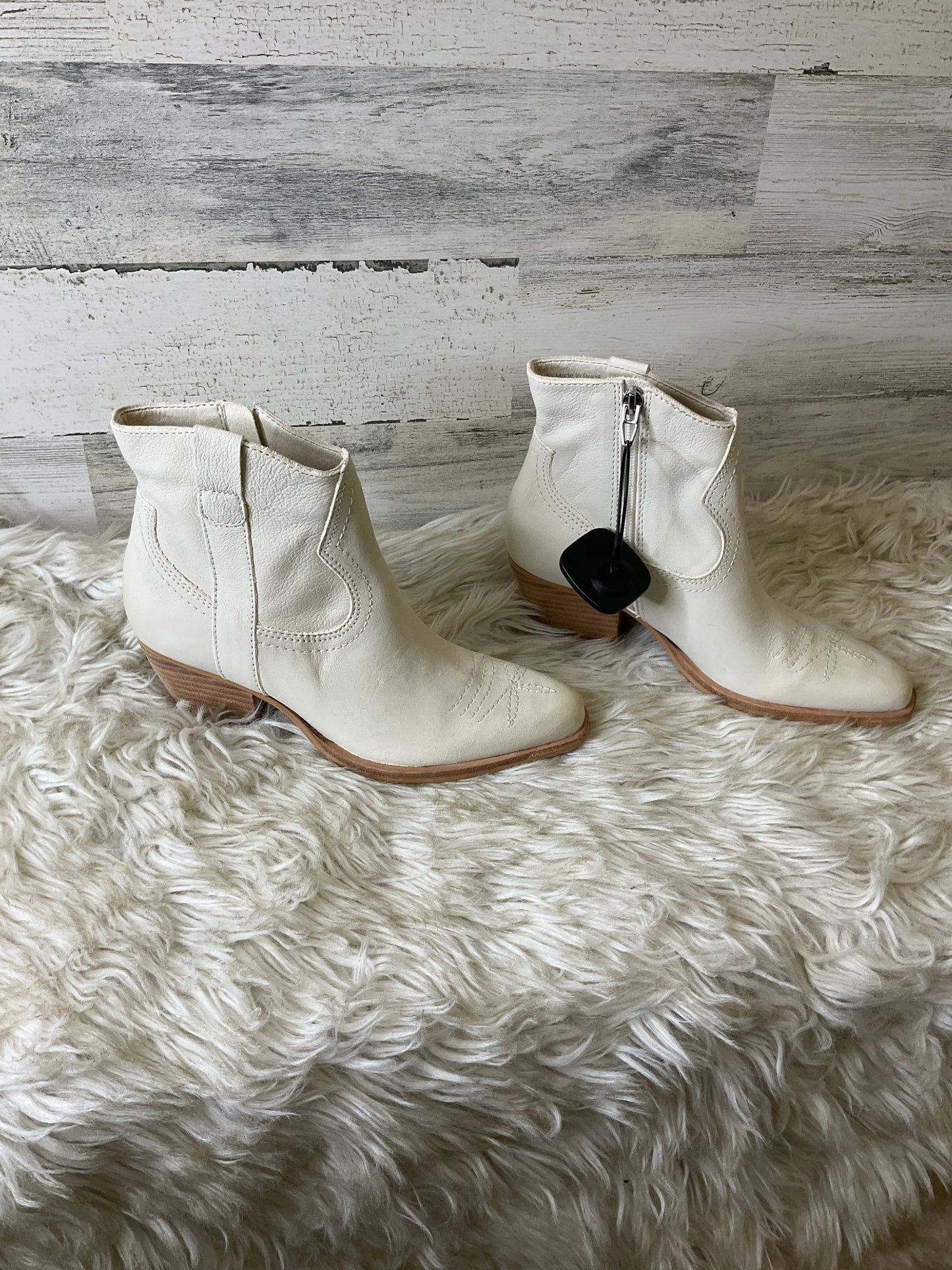 Boots Ankle Heels By Dolce Vita In Cream, Size: 6.5