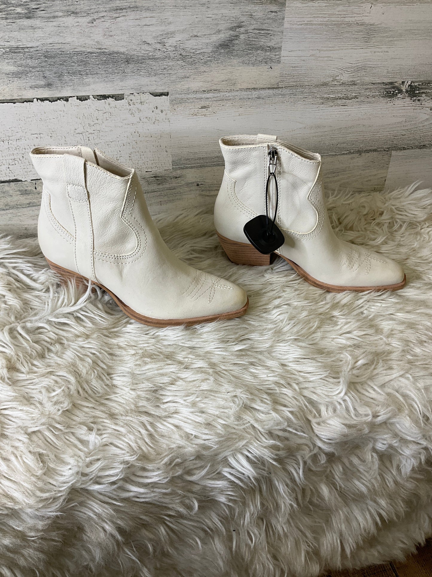 Boots Ankle Heels By Dolce Vita In Cream, Size: 6.5