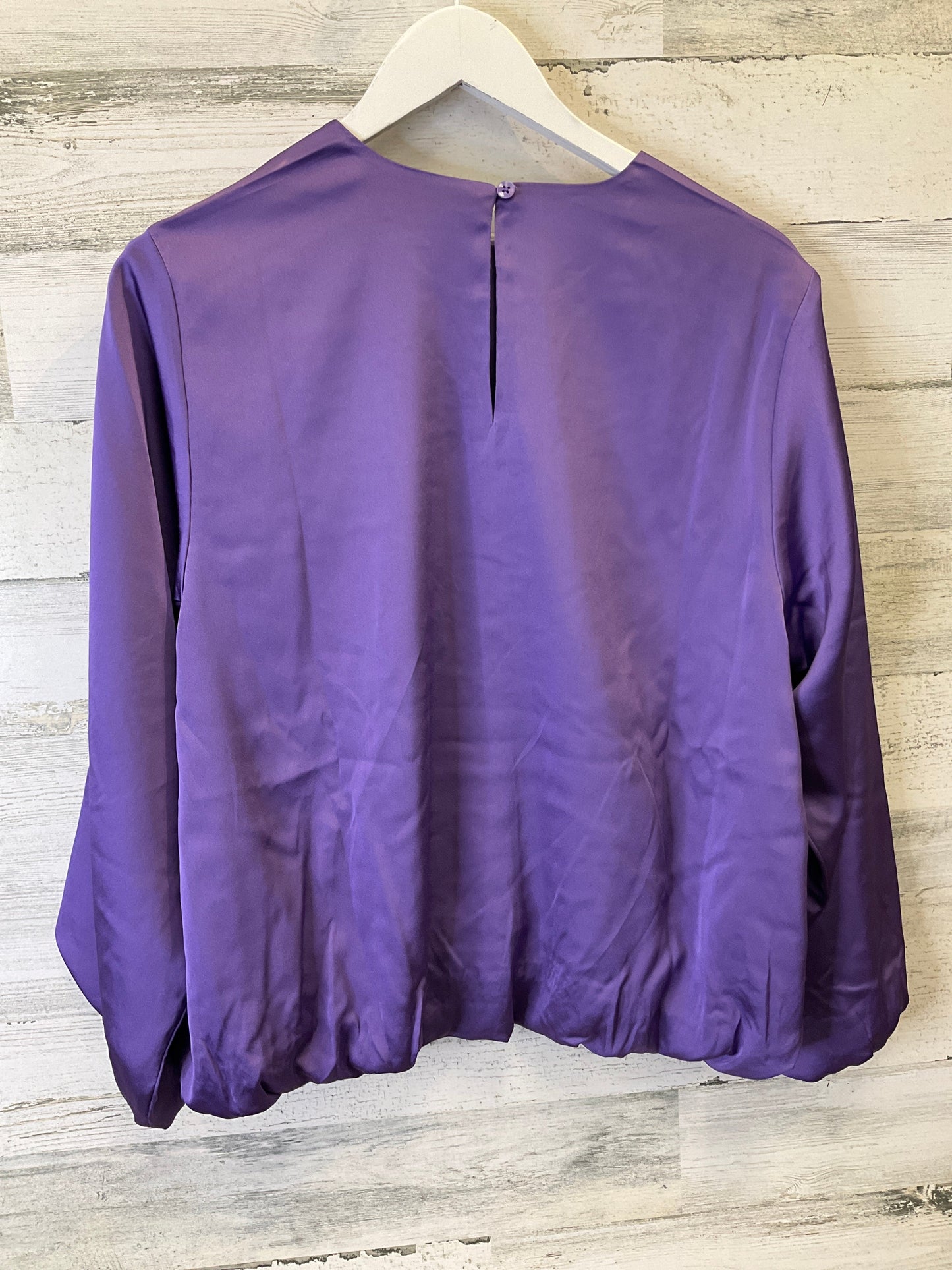 Blouse Long Sleeve By Chicos In Purple, Size: M