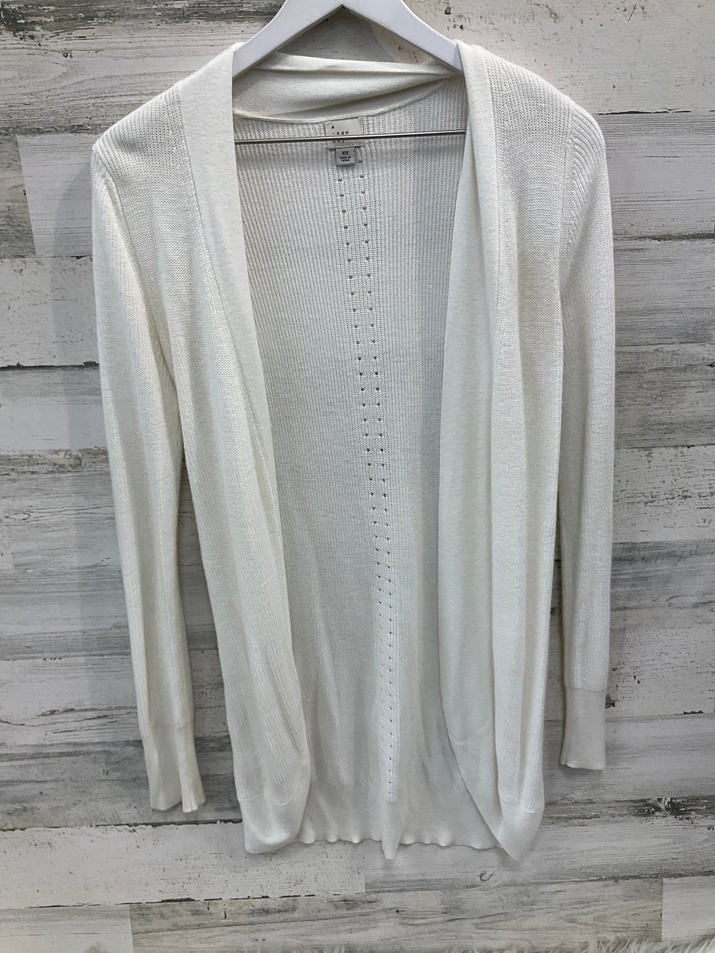 Cardigan By A New Day In Cream, Size: Xs