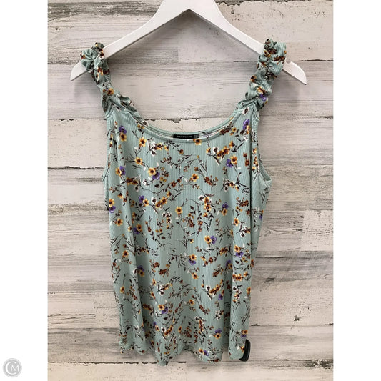 Top Sleeveless By Staccato In Green, Size: M