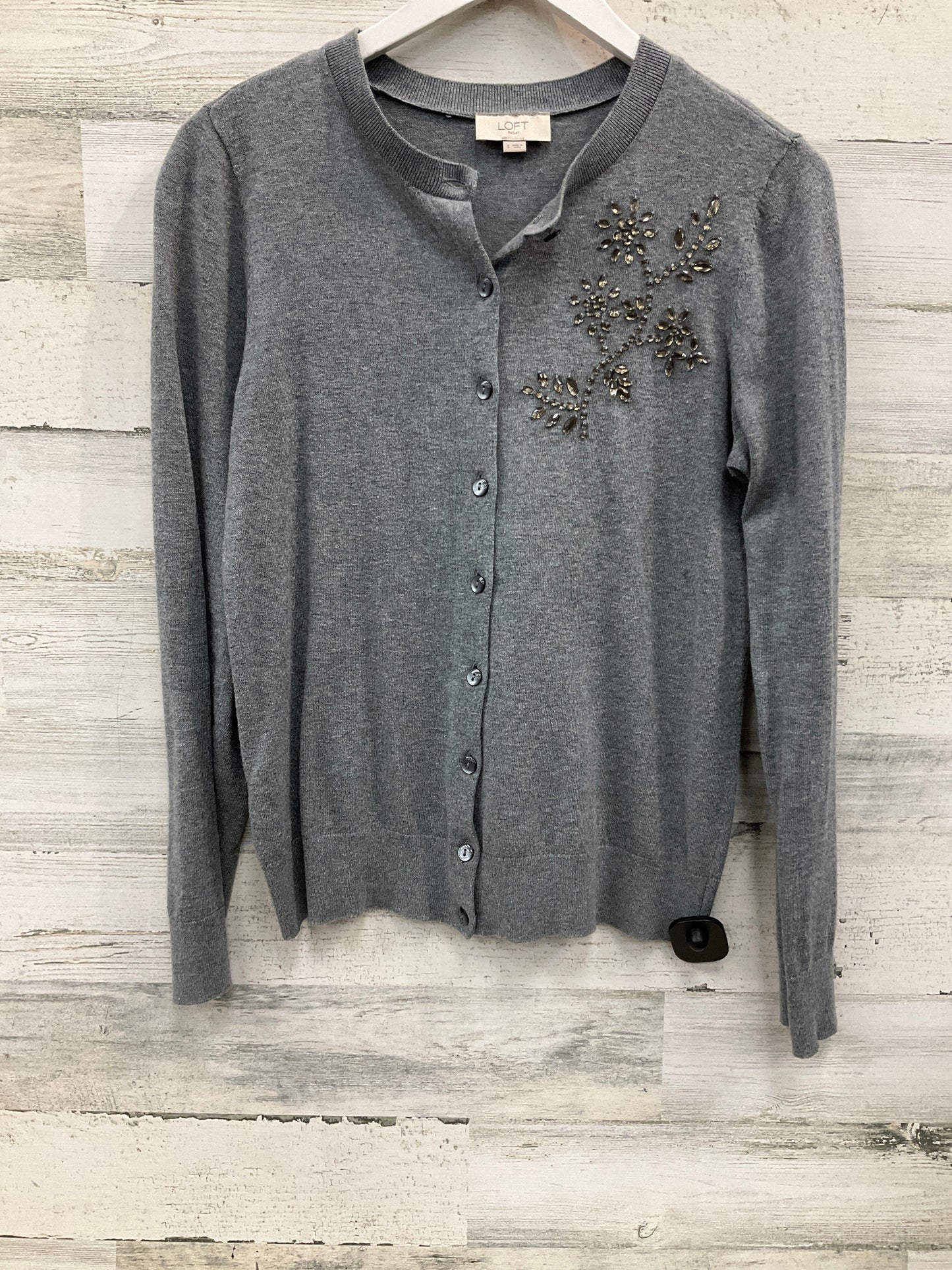 Cardigan By Loft In Grey, Size: S