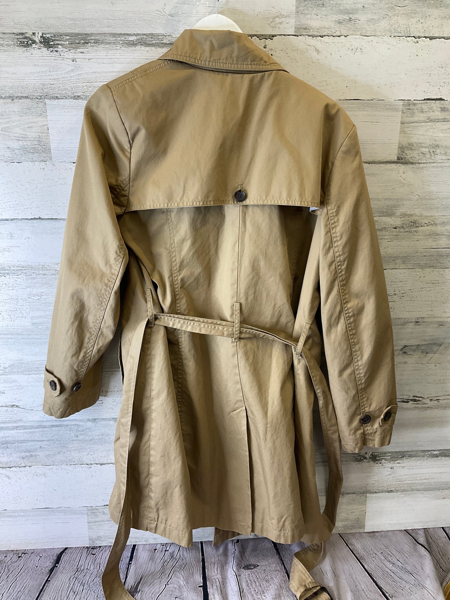 Coat Trench Coat By Banana Republic In Tan, Size: L