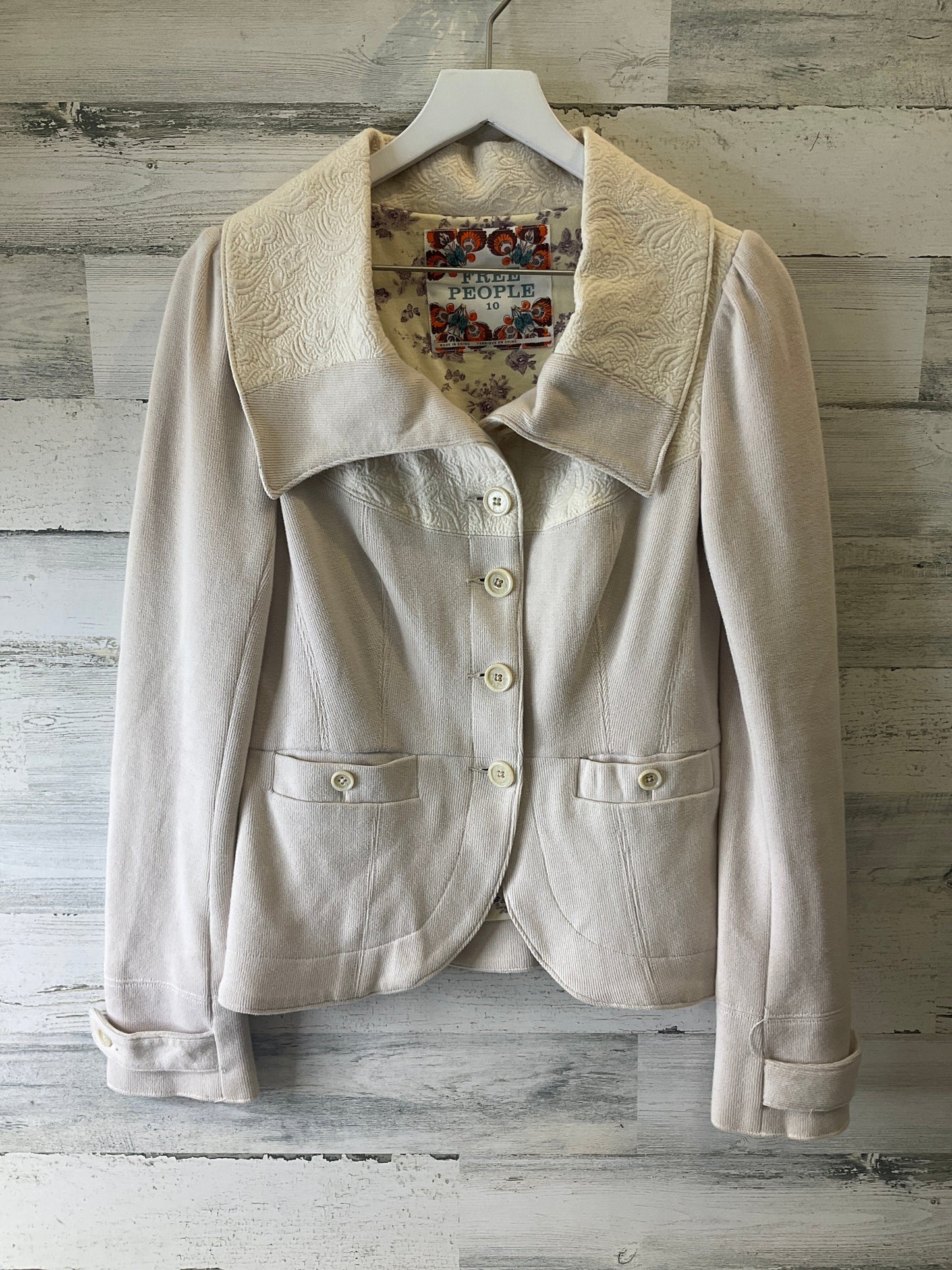 Jacket Other By Free People In Cream, Size: M