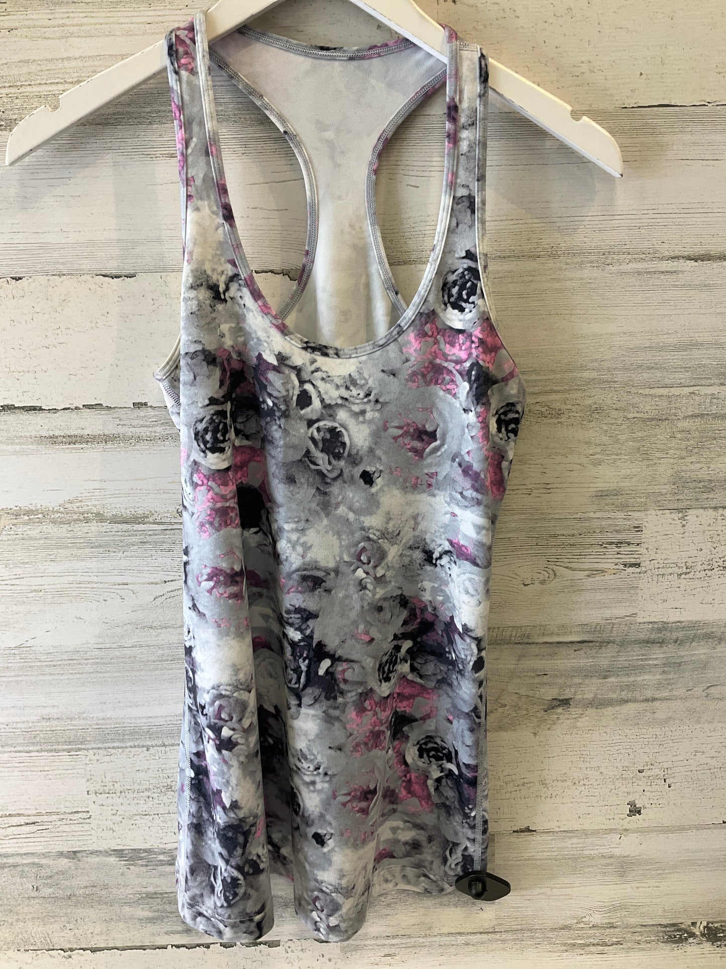 Athletic Tank Top By Lululemon In Grey & Pink, Size: 8