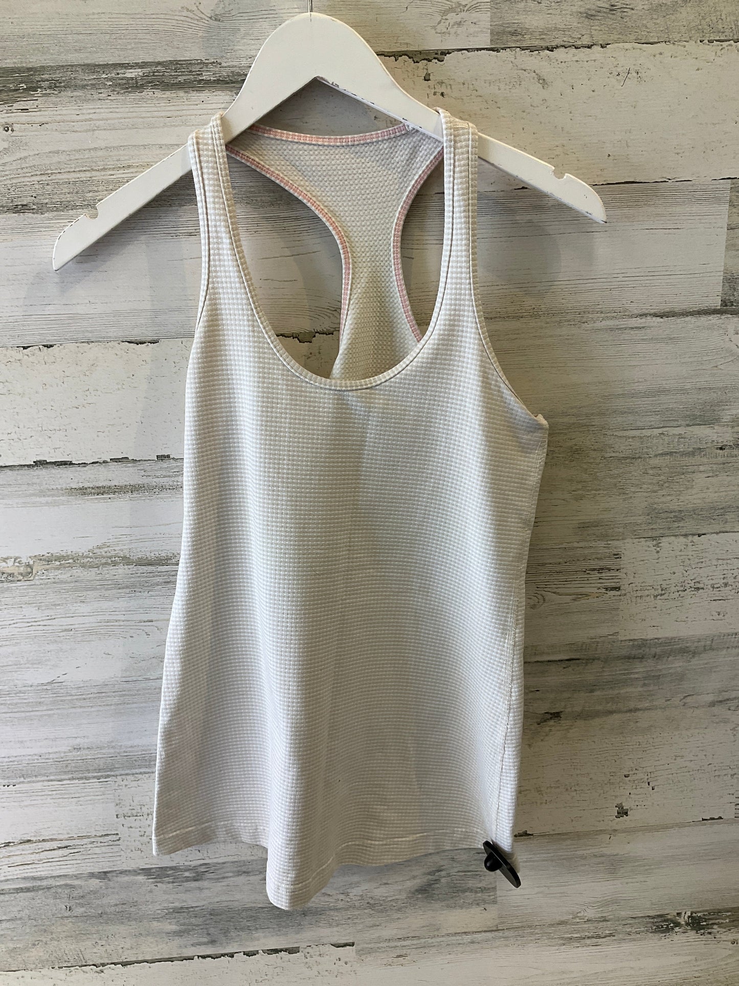 Athletic Tank Top By Lululemon In Cream, Size: 8