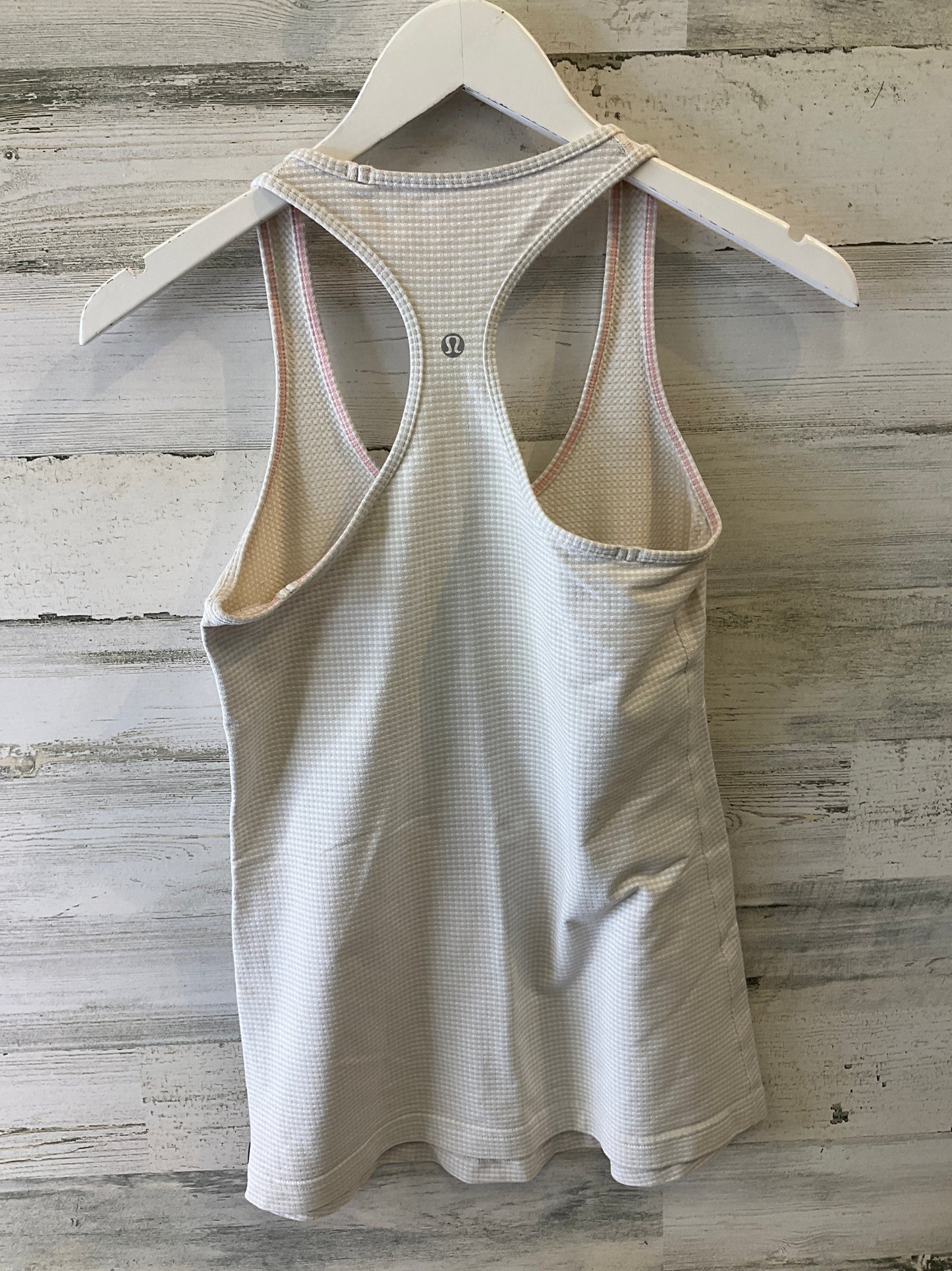 Athletic Tank Top By Lululemon In Cream, Size: 8