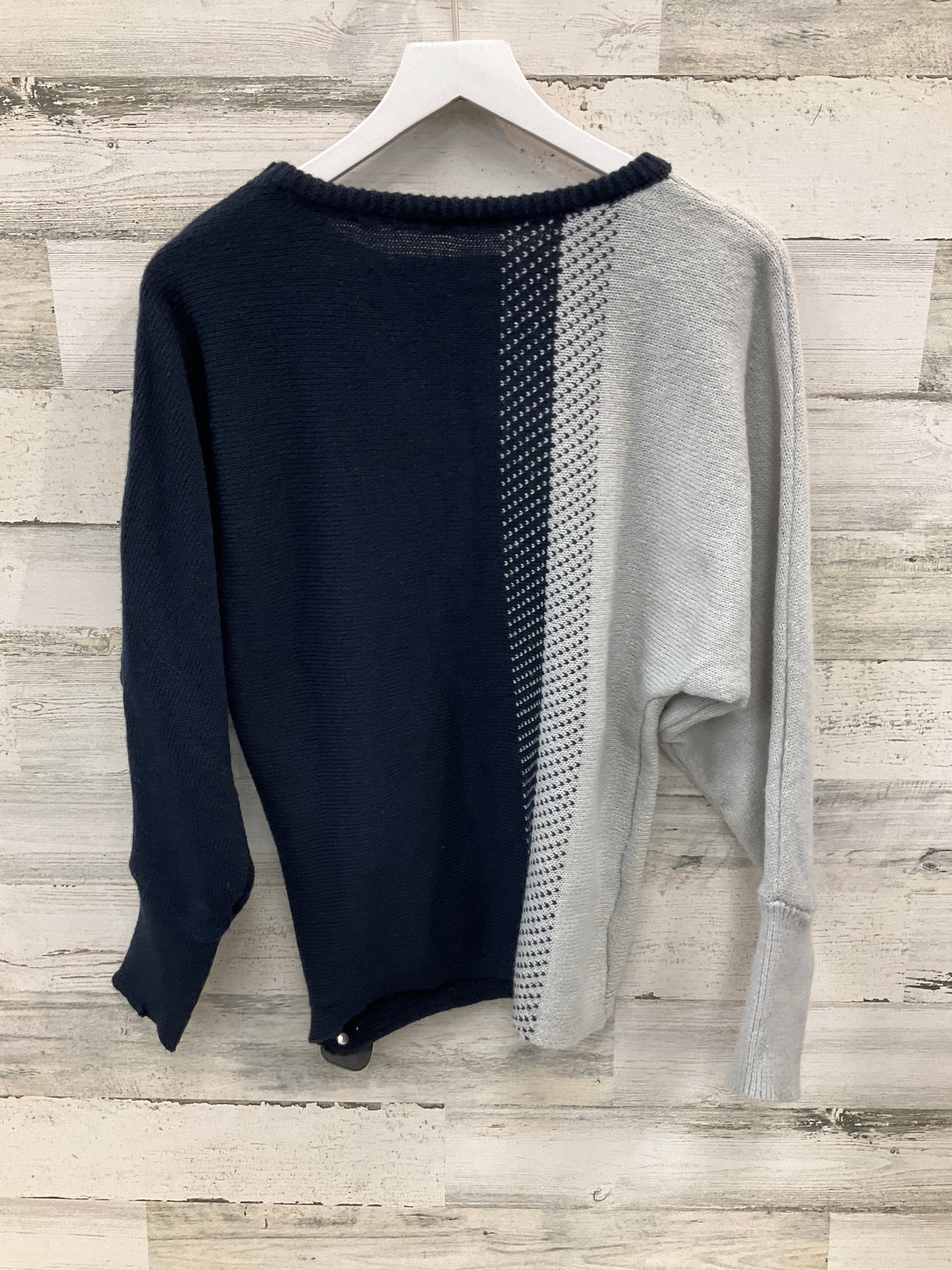 Sweater By Shein In Blue & Grey, Size: L