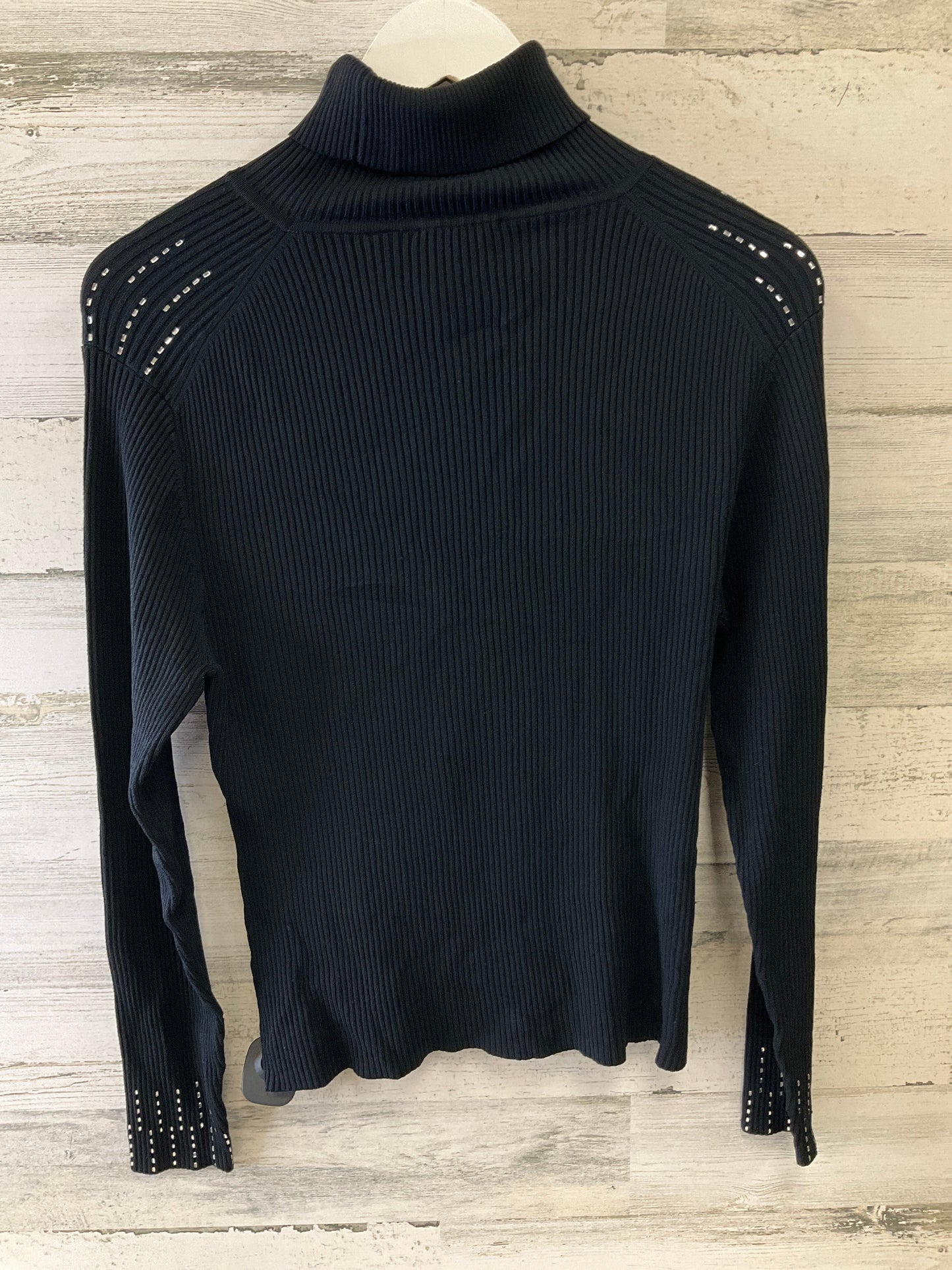 Top Long Sleeve By Bisou Bisou In Black, Size: L