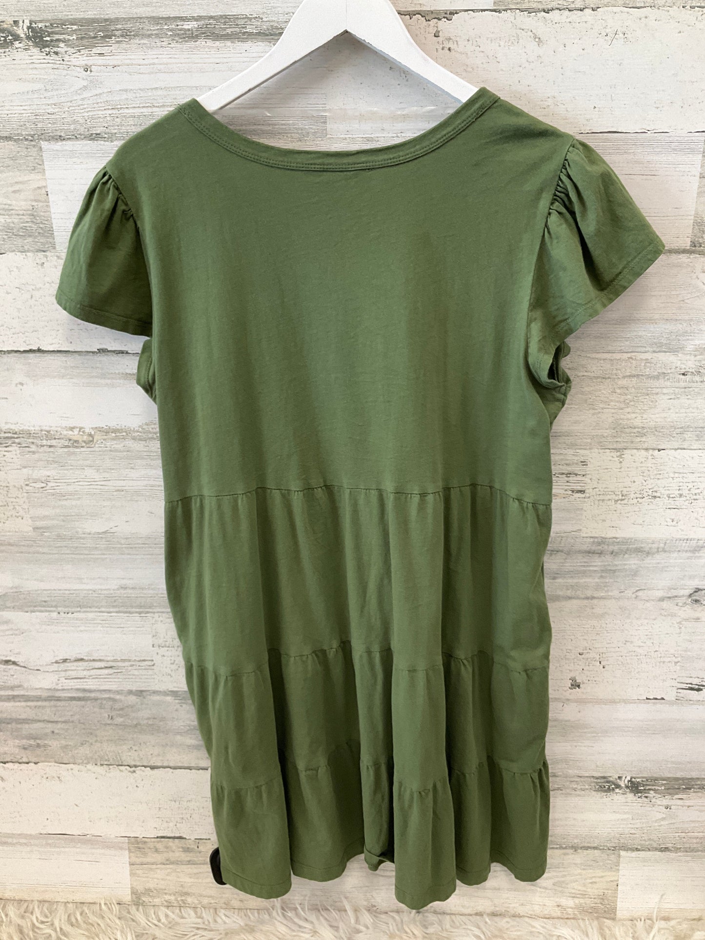 Dress Casual Midi By Time And Tru In Green, Size: L