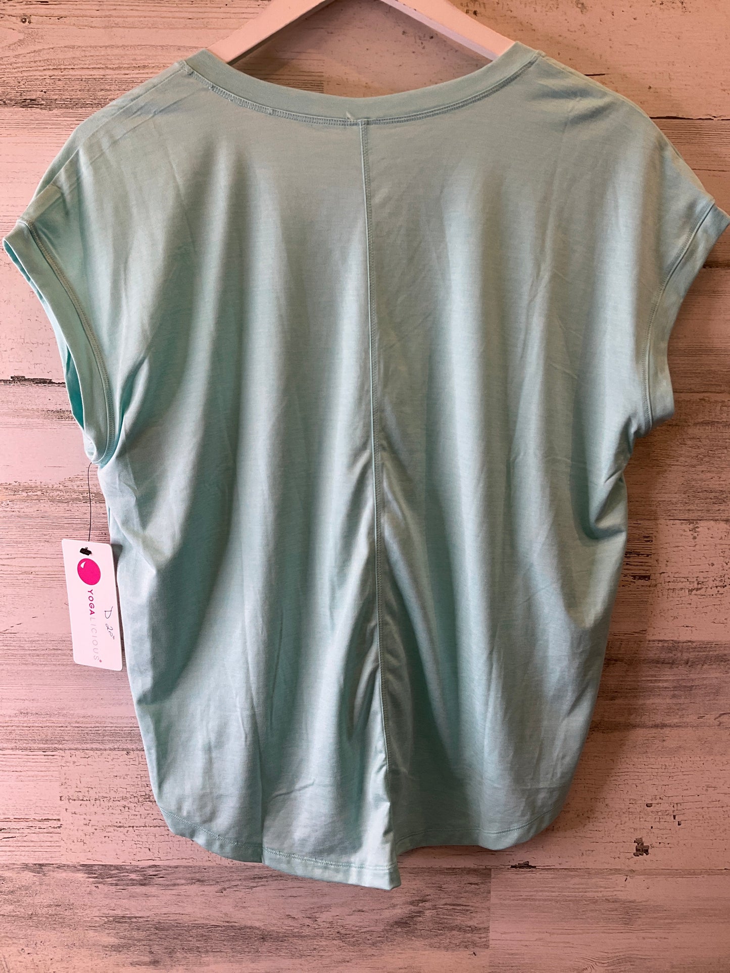 Aqua Athletic Top Short Sleeve Yogalicious, Size 4