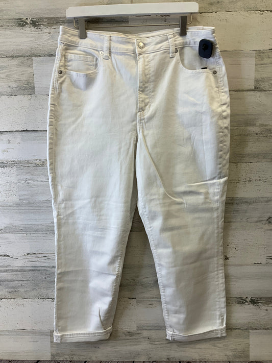 White Jeans Cropped American Eagle, Size 14
