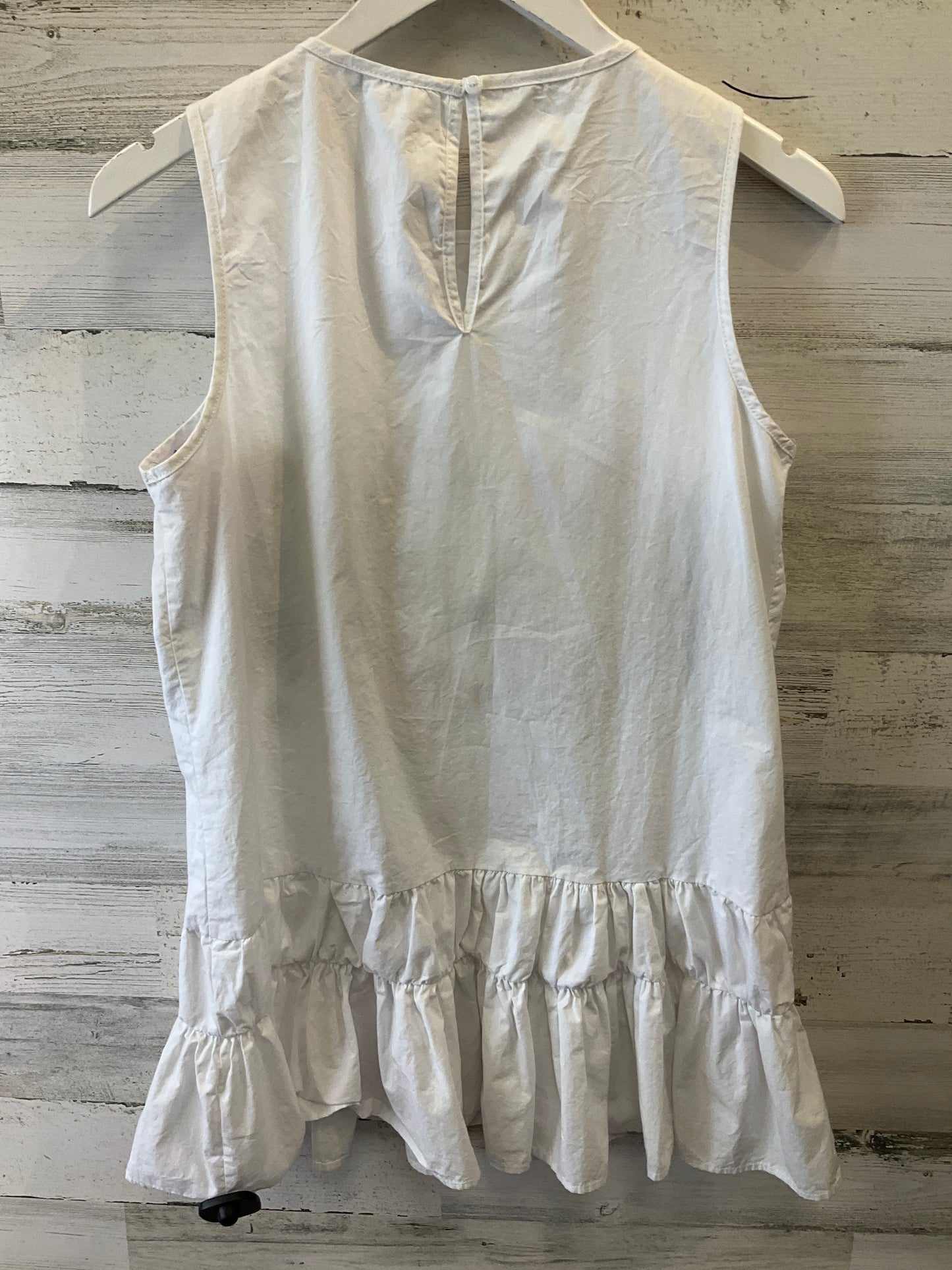 White Dress Casual Short Clothes Mentor, Size 8