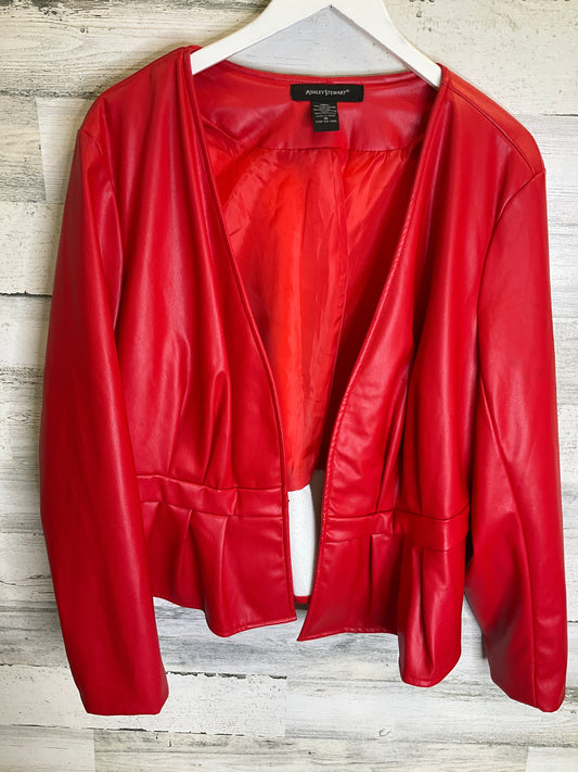 Jacket Other By Ashley Stewart In Red, Size: Xl