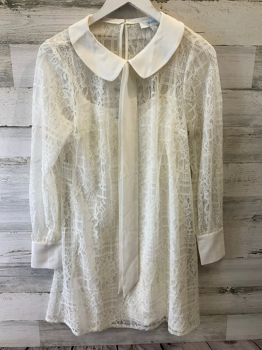 White Dress Casual Midi Modcloth, Size 4
