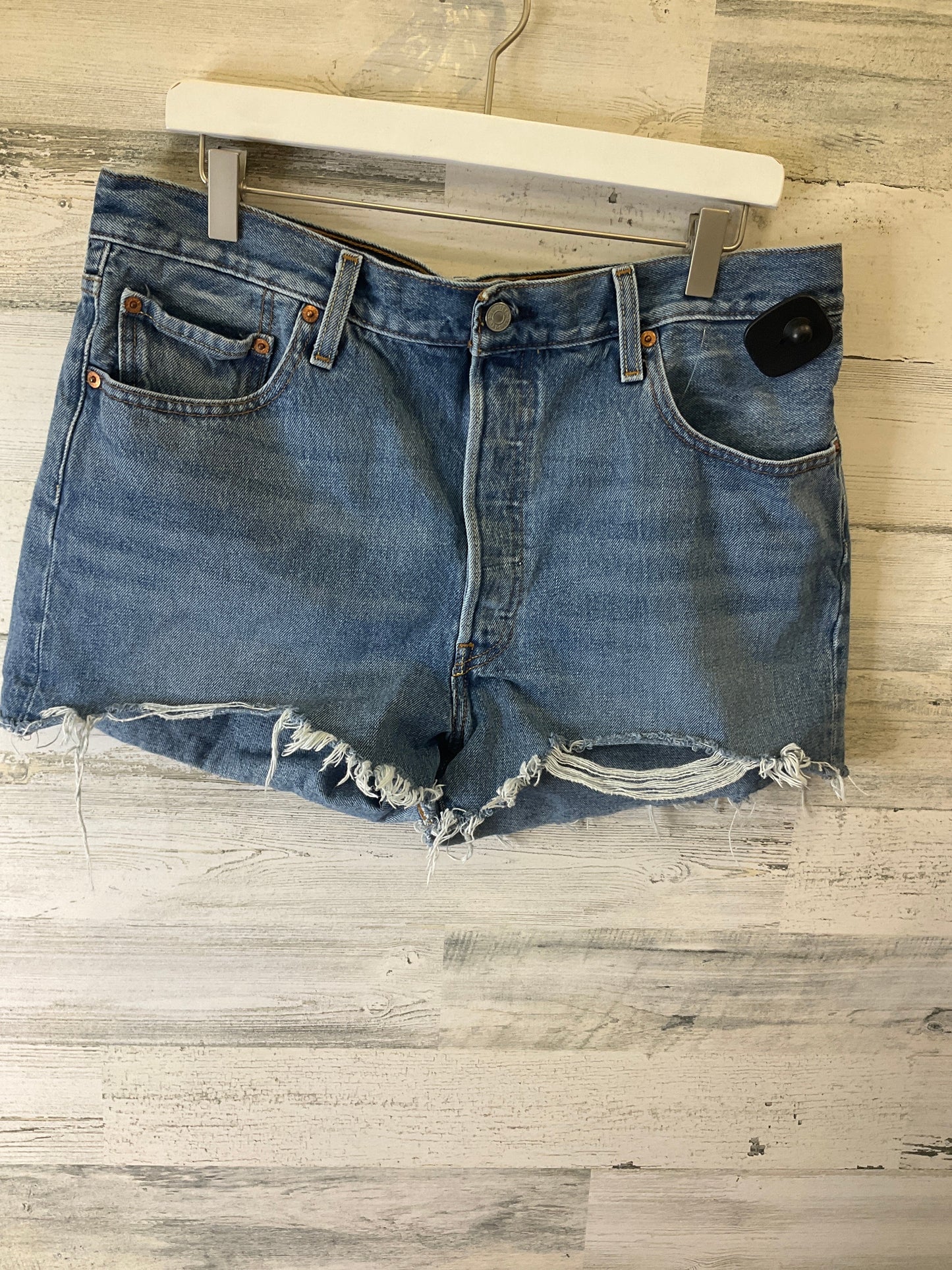 Blue Denim Shorts Levis, Size 18