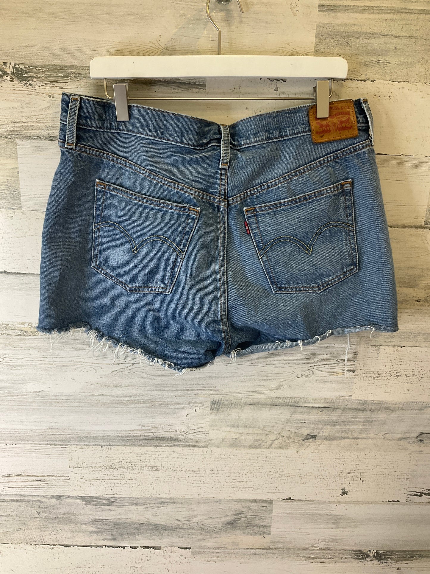 Blue Denim Shorts Levis, Size 18