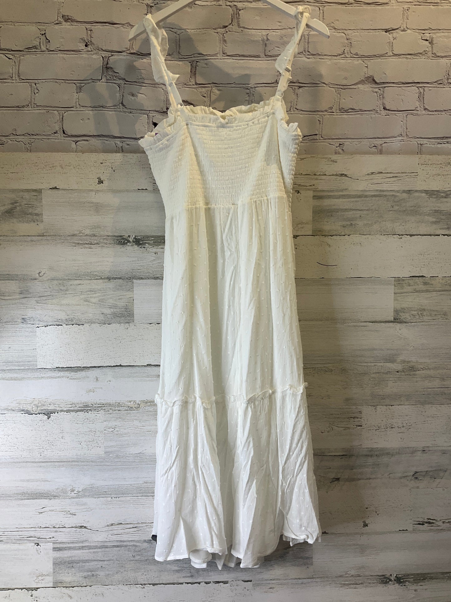 White Dress Casual Maxi Maurices, Size L