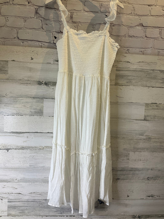 White Dress Casual Maxi Maurices, Size L