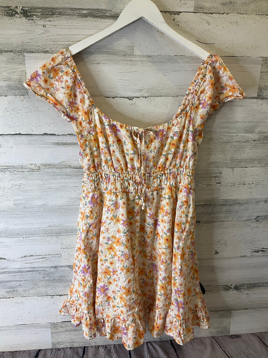 Floral Print Dress Casual Short Arizona, Size L