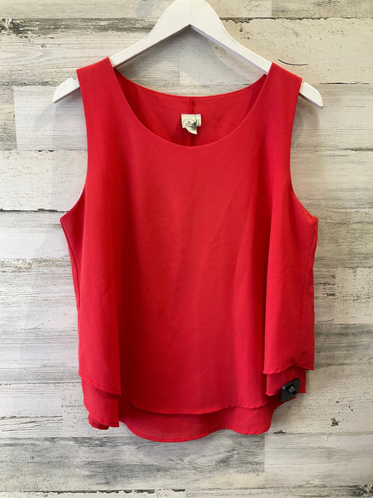 Red Top Sleeveless Paper Crane, Size L