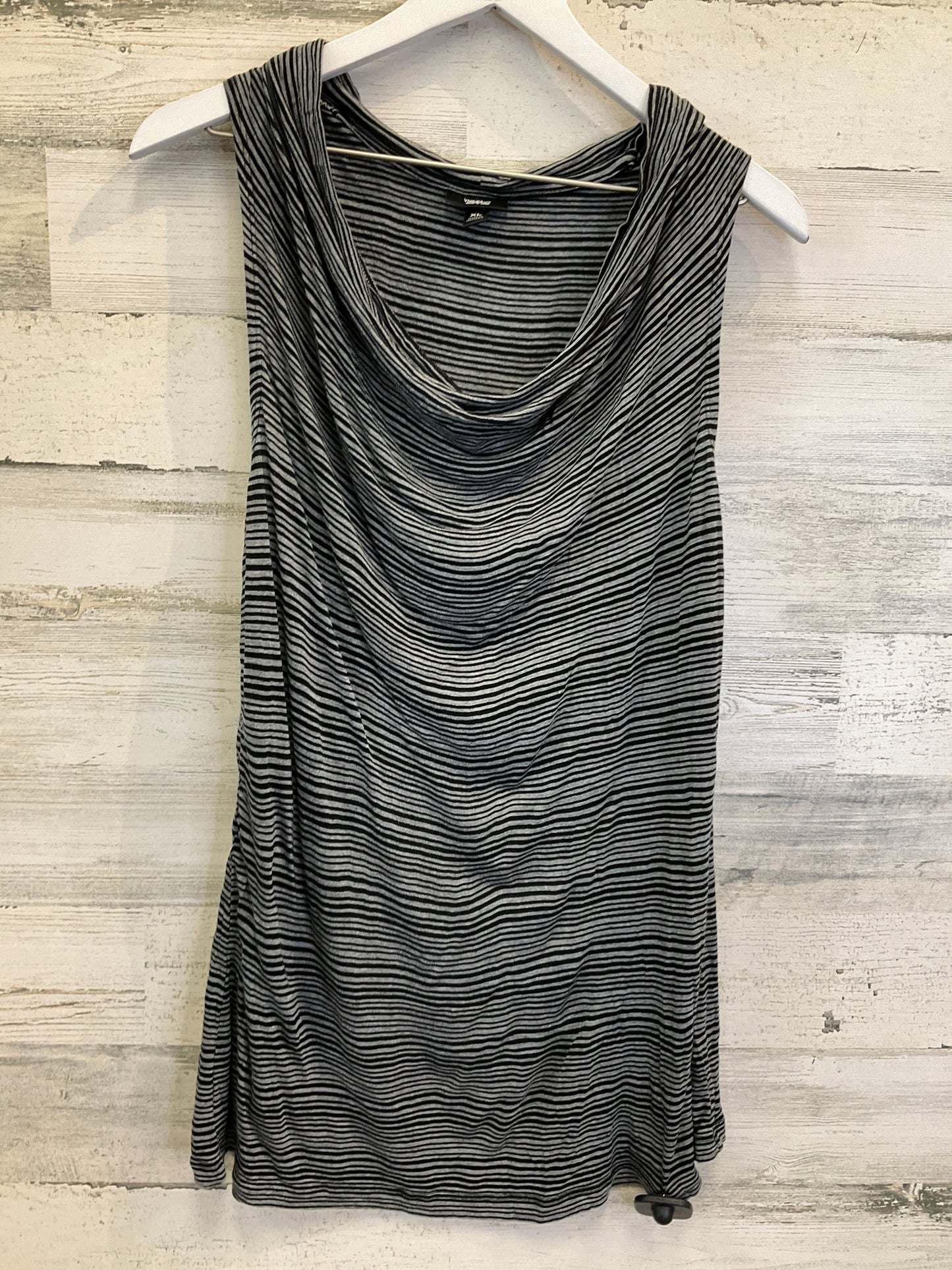 Top Sleeveless By Mossimo In Black & Grey, Size: Xl