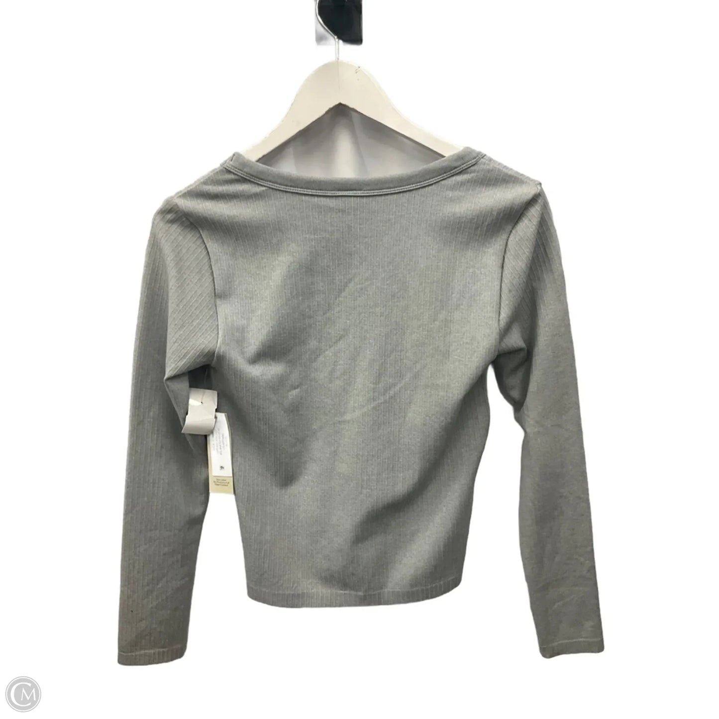 Top Long Sleeve By No Boundaries In Grey, Size: L