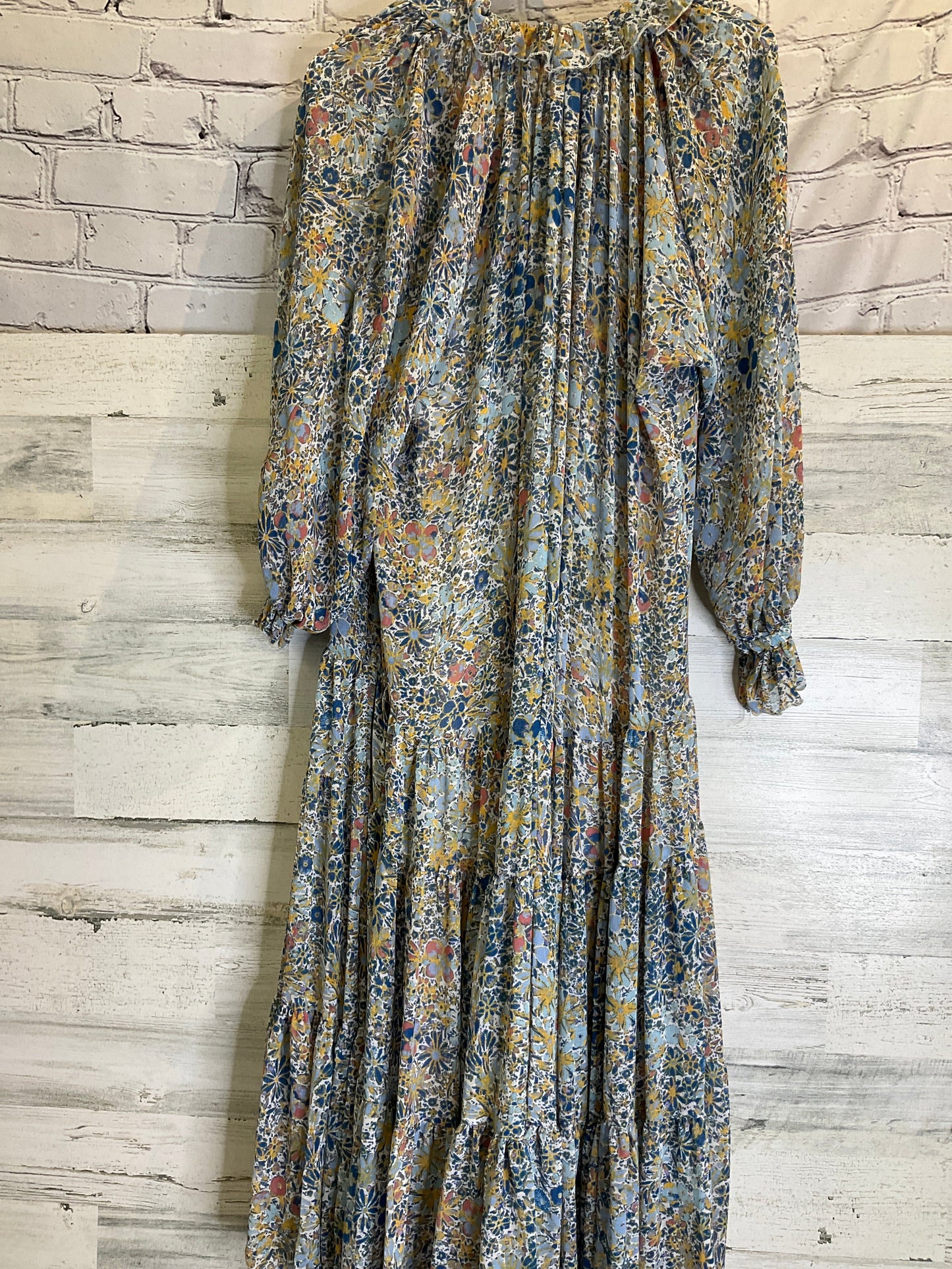 Dress Casual Maxi By Free People In Blue, Size: Xs