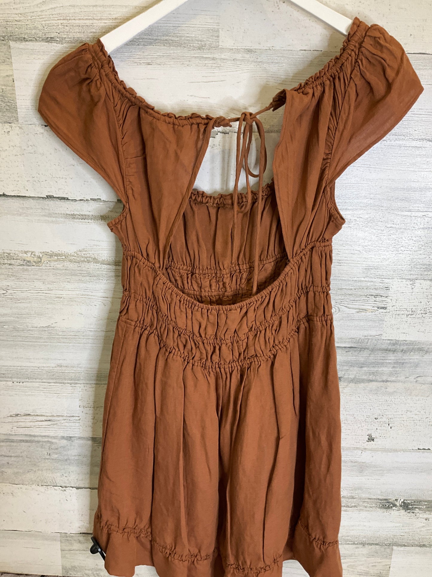 Dress Casual Short By Anthropologie In Bronze, Size: S