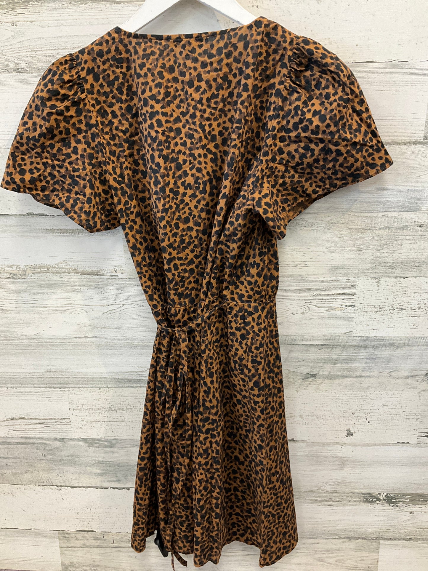 Top Short Sleeve By Madewell In Animal Print, Size: S