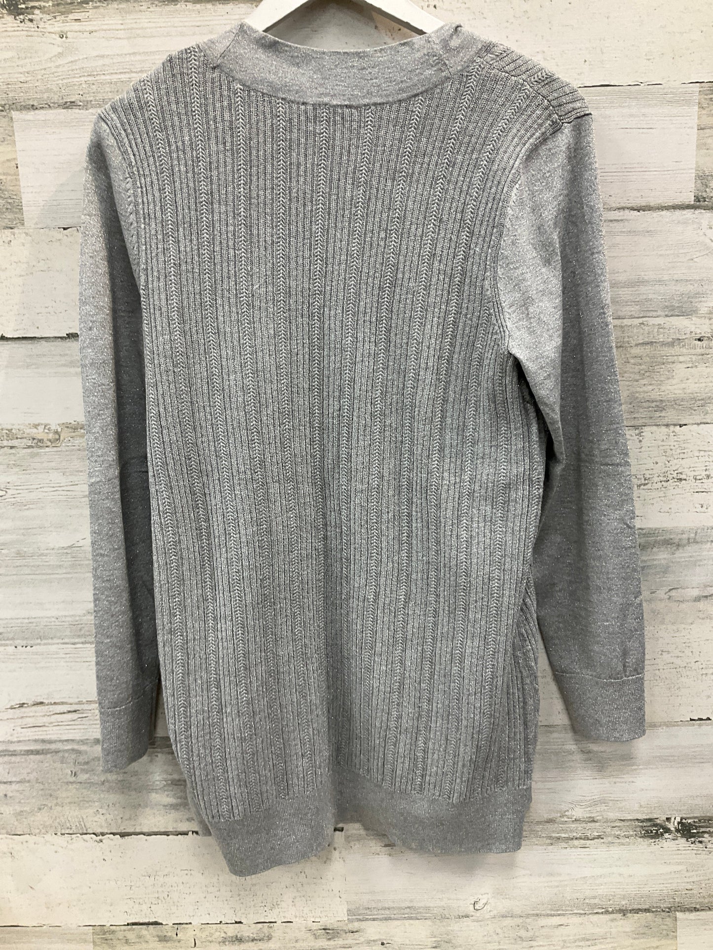 Sweater 2pc By Talbots In Silver, Size: Lp