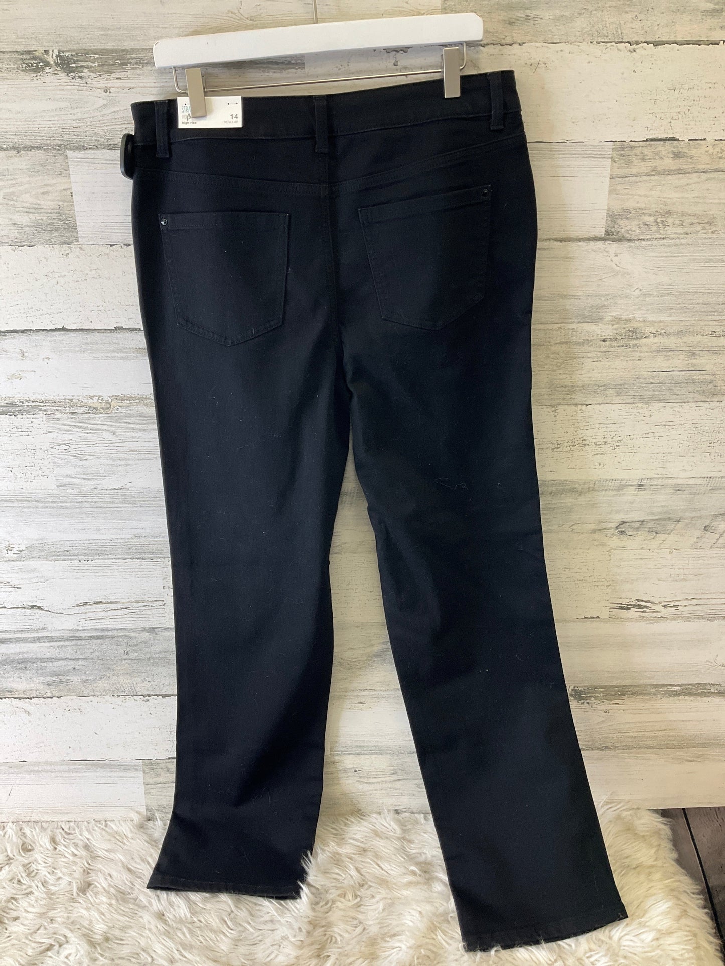 Jeans Straight By Maurices In Black, Size: 14