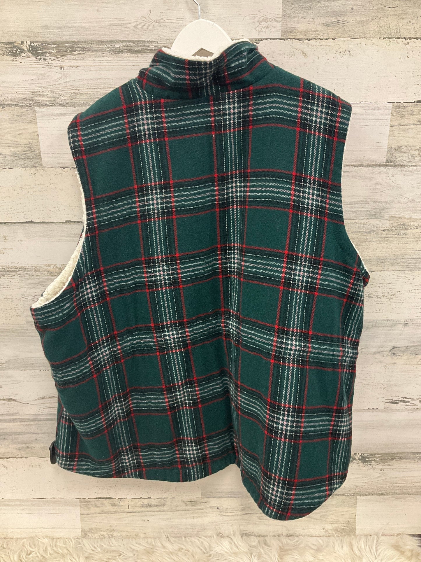 Vest Fleece By Maurices In Plaid Pattern, Size: 4x