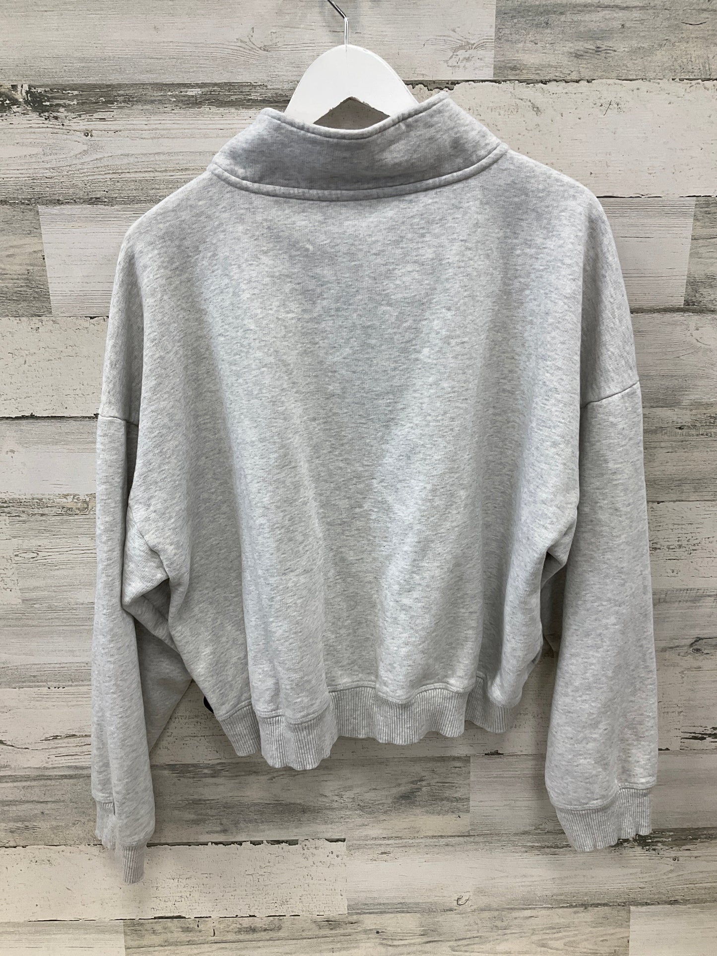 Sweatshirt Collar By Pink In Grey, Size: Xl