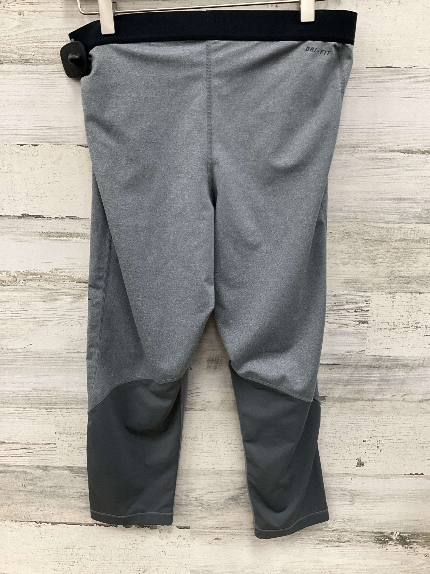 Athletic Capris By Nike In Black & Grey, Size: Xl