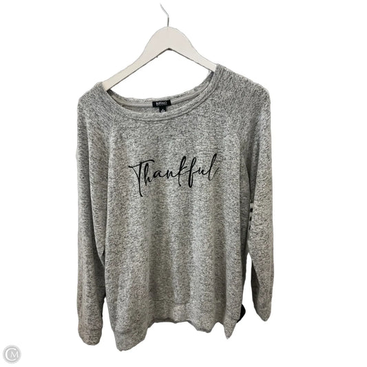 Top Long Sleeve By Buffalo David Bitton In Grey, Size: M