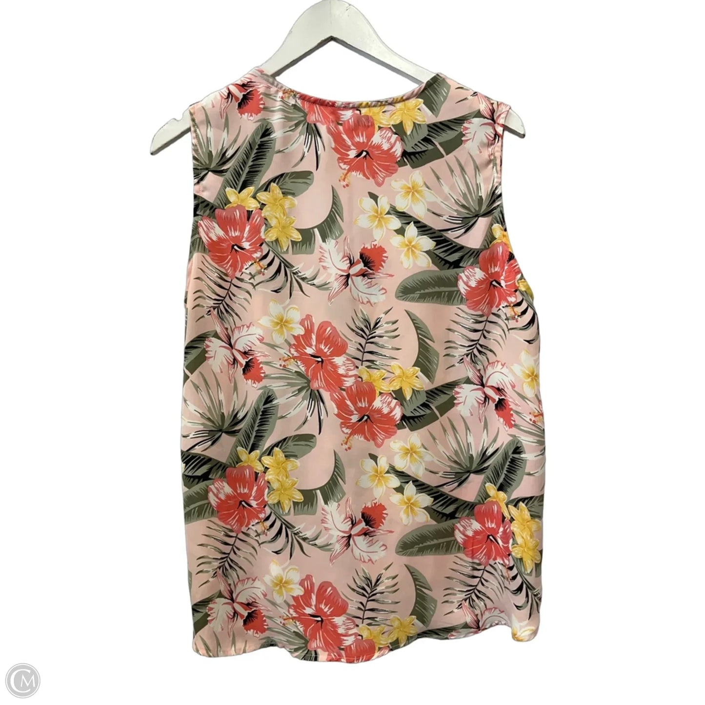 Top Sleeveless By Ophelia Roe In Floral Print, Size: L