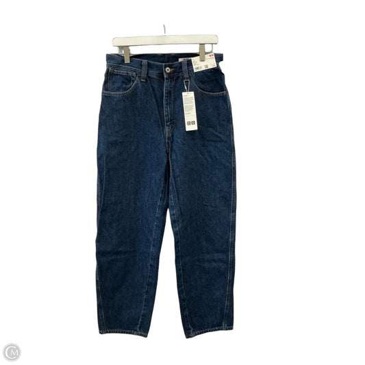 Jeans Wide Leg By Uniqlo In Blue Denim, Size: 8
