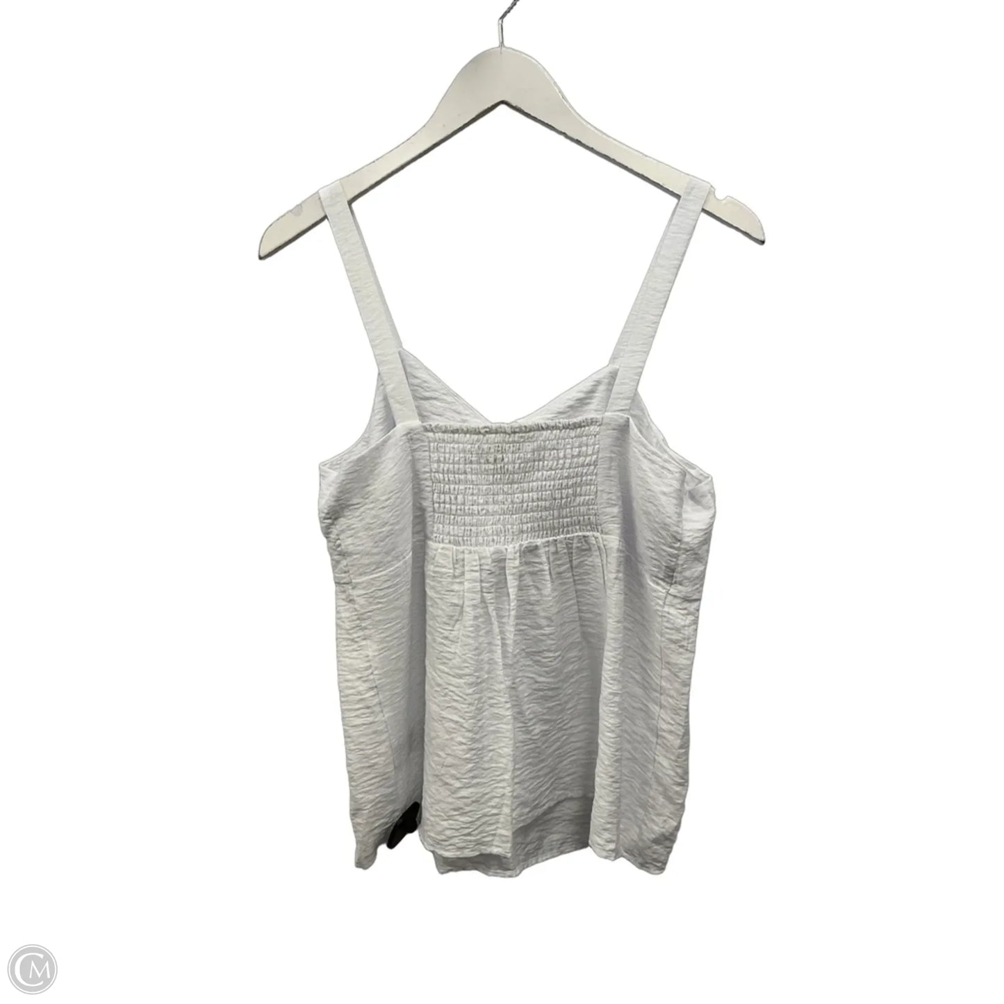 Top Sleeveless By Simply Vera In White, Size: M