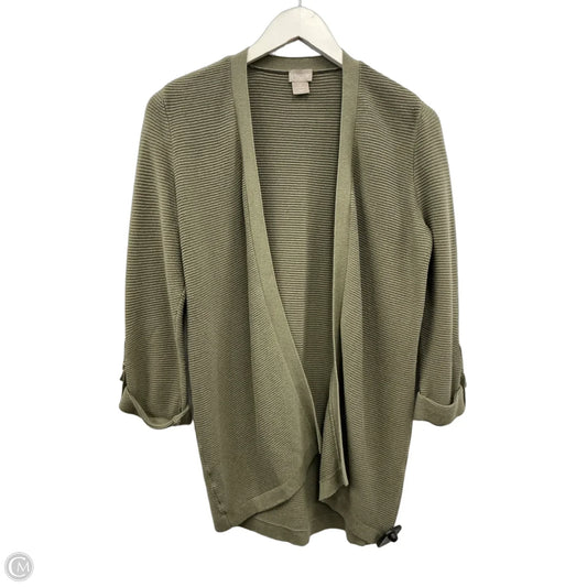Cardigan By Chicos In Green, Size: Sp