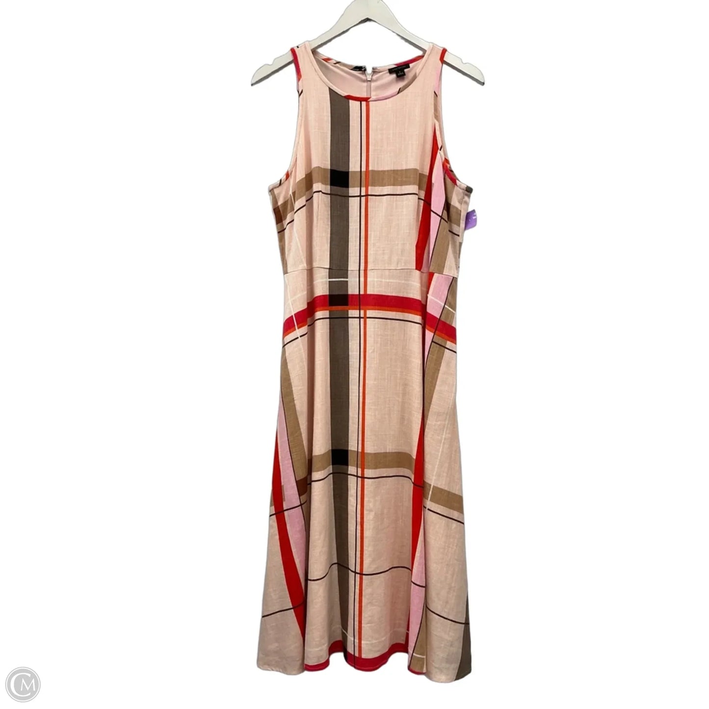 Dress Casual Midi By Ann Taylor In Pink, Size: M