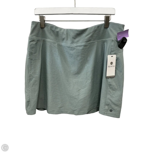 Athletic Skort By Apana In Green, Size: Xl