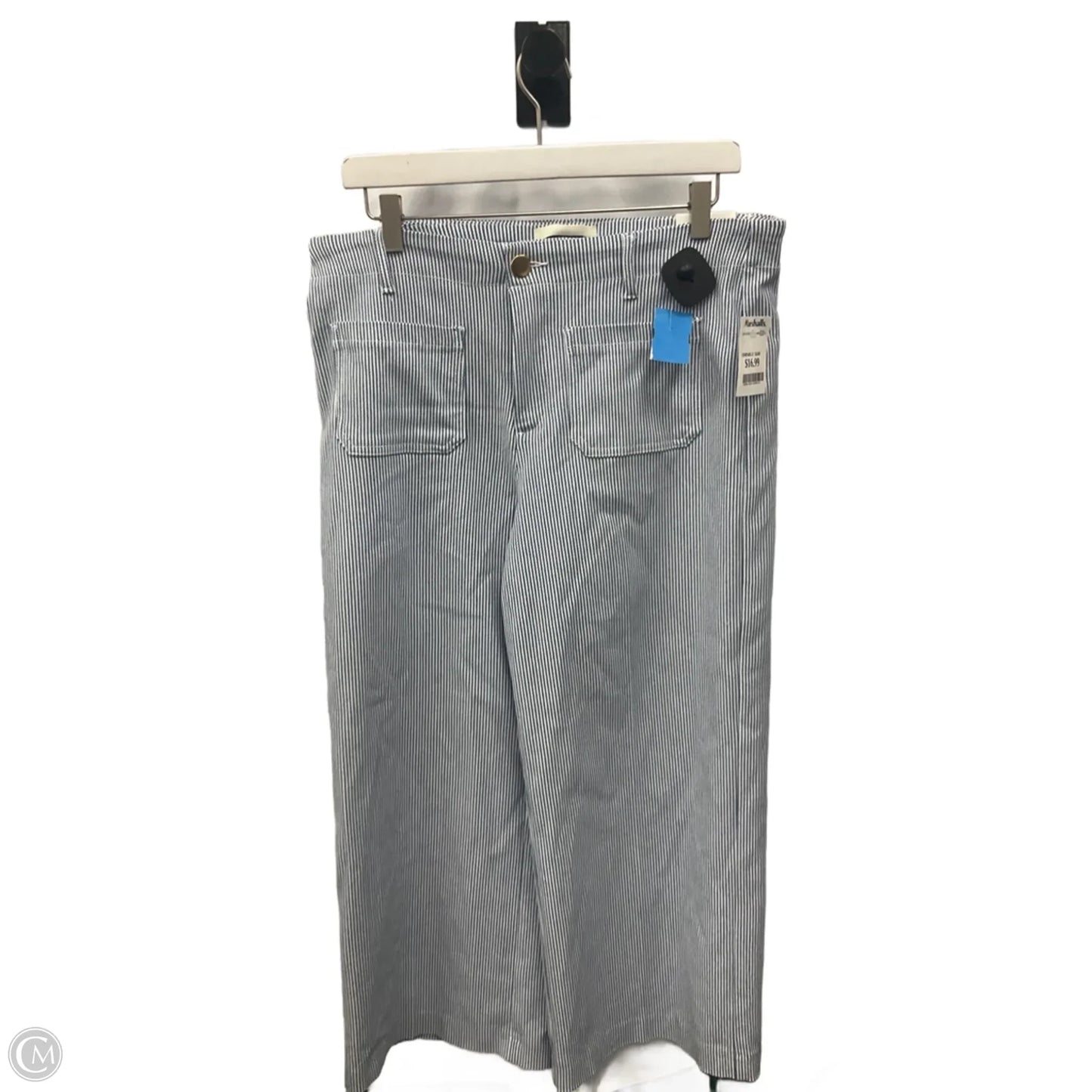 Jeans Straight By Jules & Leopold In Blue & White, Size: L