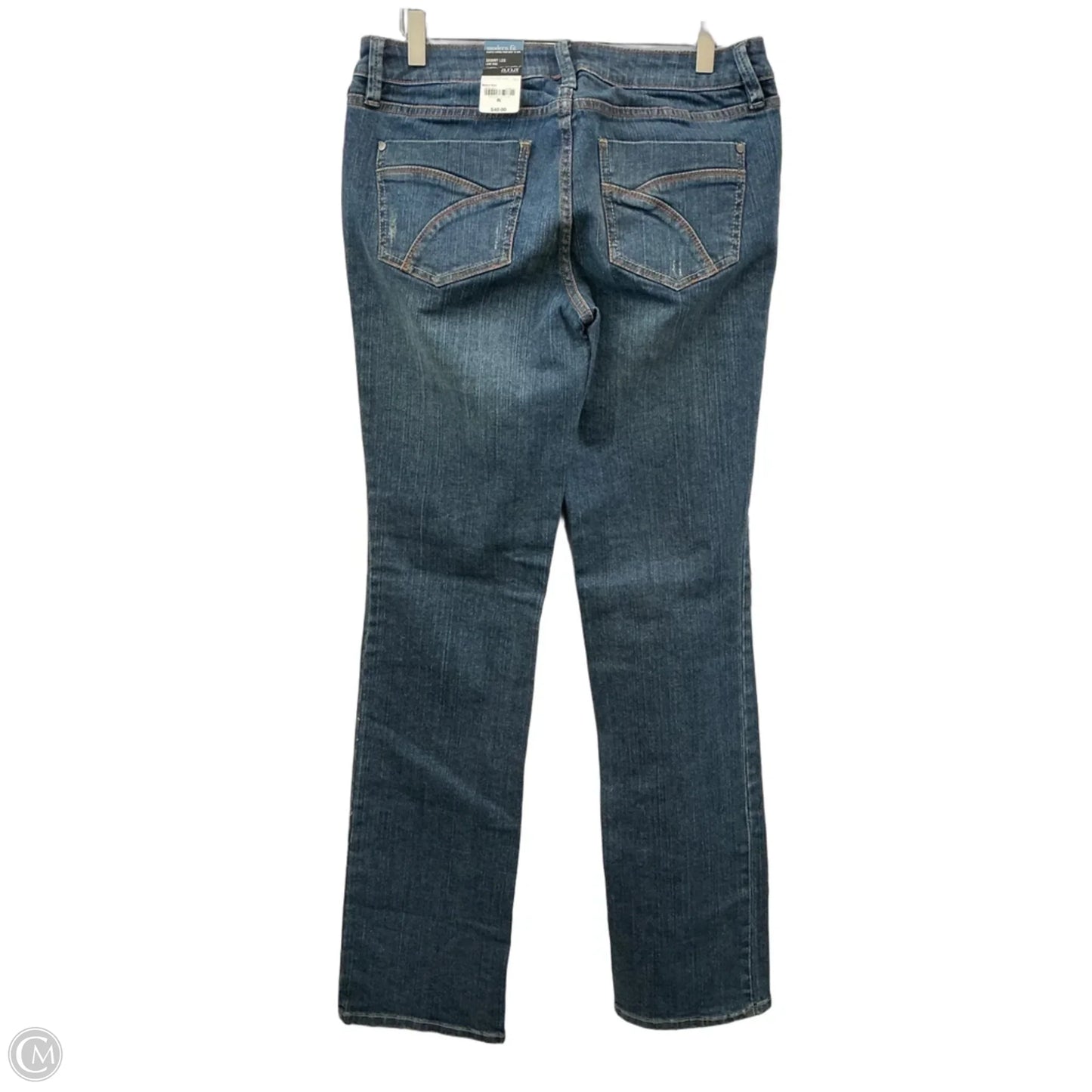 Jeans Straight By Ana In Blue Denim, Size: 8l